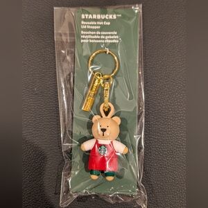 Starbucks "Bearista" Reusable Hot Cup Topper/Keychain